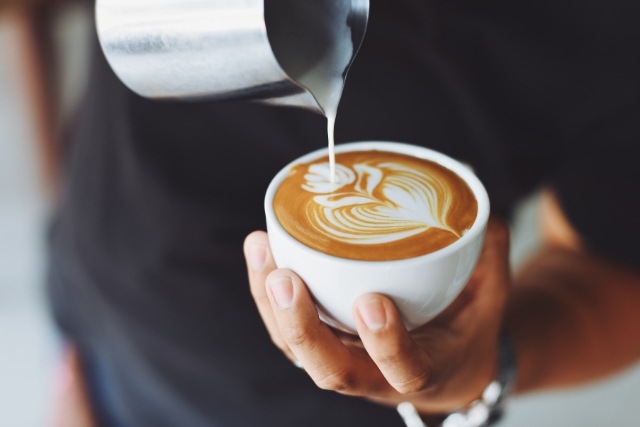Latte Art of coffee