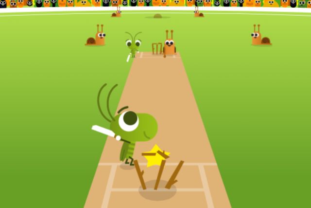 Cricket Doodle games to play when bored on google 