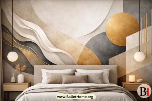 Abstract Wall Mural Ideas for Bedroom Contemporary Makeover