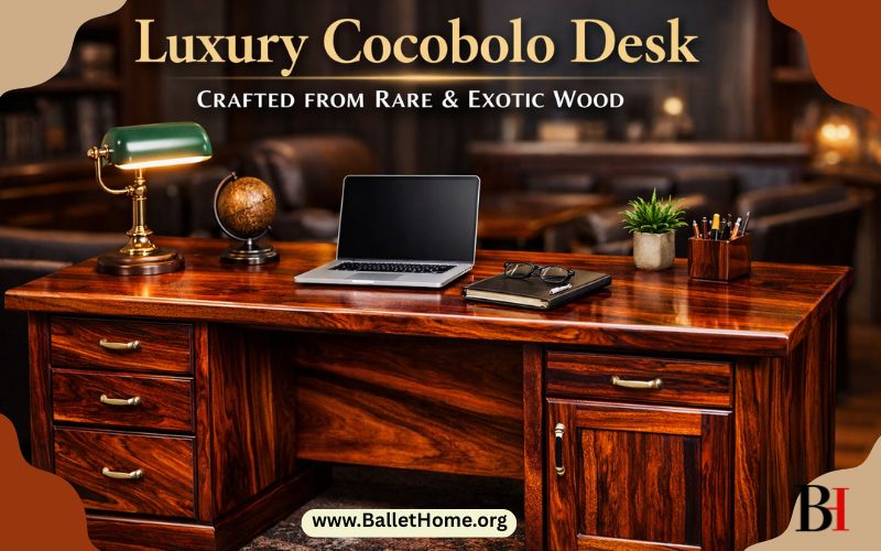 Cocobolo Desk_ Crafted From Rare and Exotic Cocobolo Wood