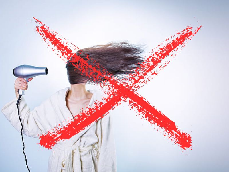 Do not use Hairdryer for Kinky Straight Lace Wigs