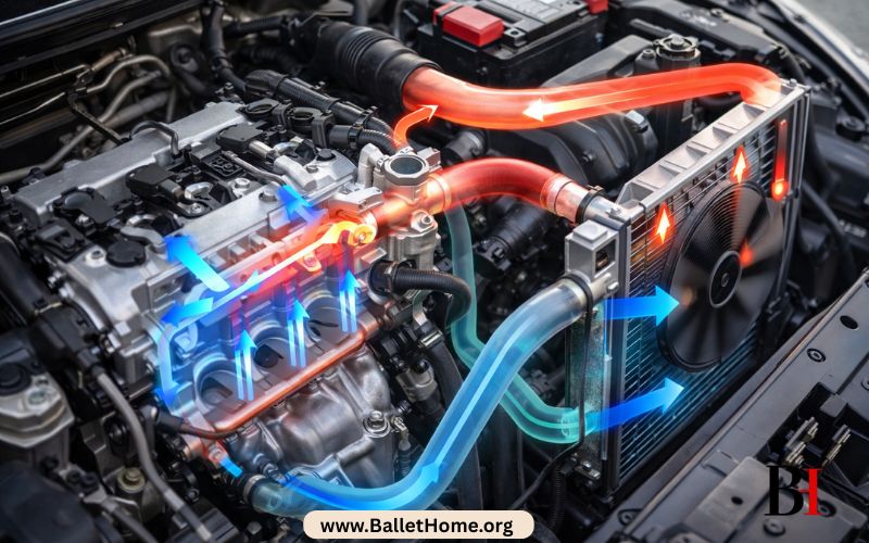 How does the Cooling System Function in an Engine