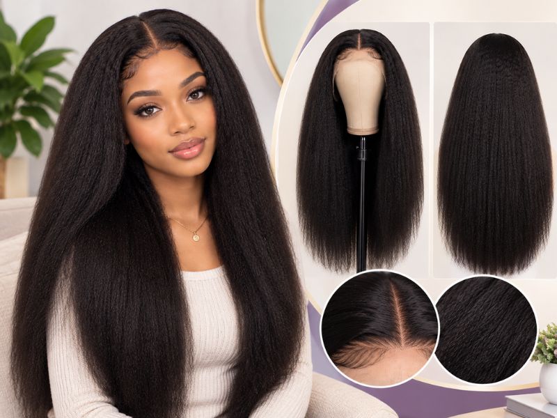 Luvme Hair Kinky Straight Lace Wigs