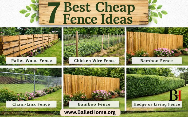 7 Best Great Cheap Fence Ideas For You