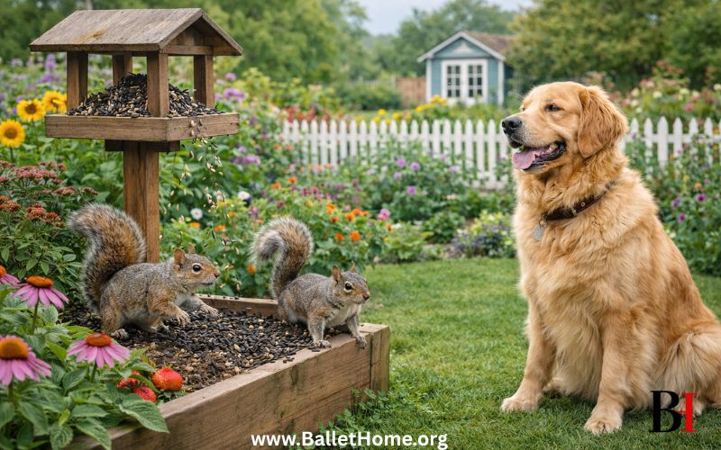 Get A Dog To Run The Squirrels From Garden