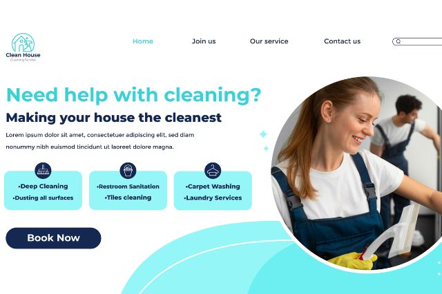 Build a Cleaning Business Website