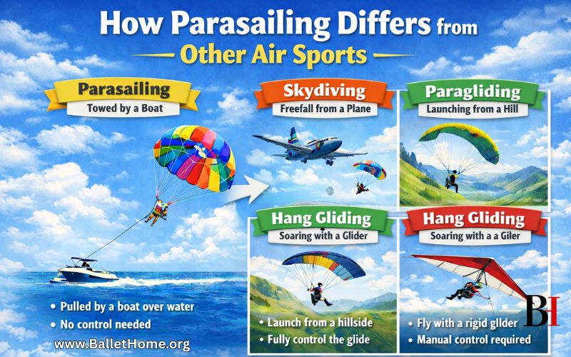 Dare to Fly? How Parasailing Differs from Other Air Sports