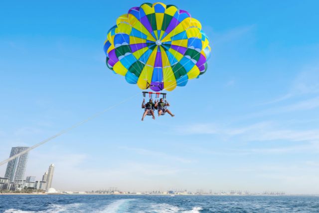 Parasailing in Dubai, UAE