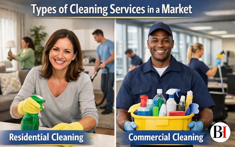 Types of Cleaning Services in a Market