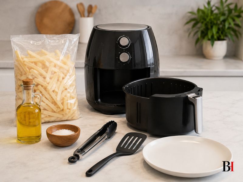 Ingredients and Equipment Required for How to Cook Frozen Fries in Air Fryer