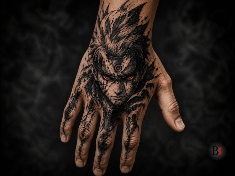 Anime Hand Tattoo