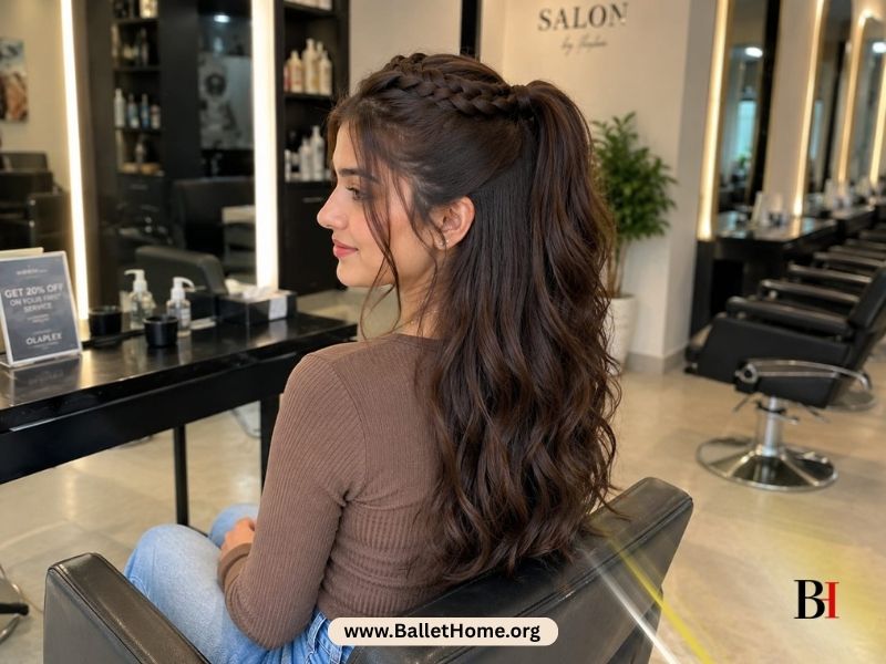 Half- Braided Ponytail