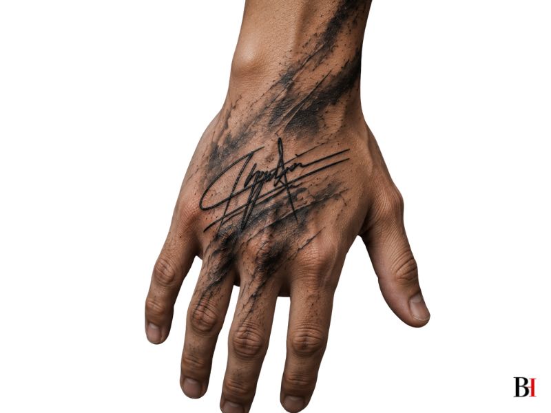 Handwritten Script Tattoo