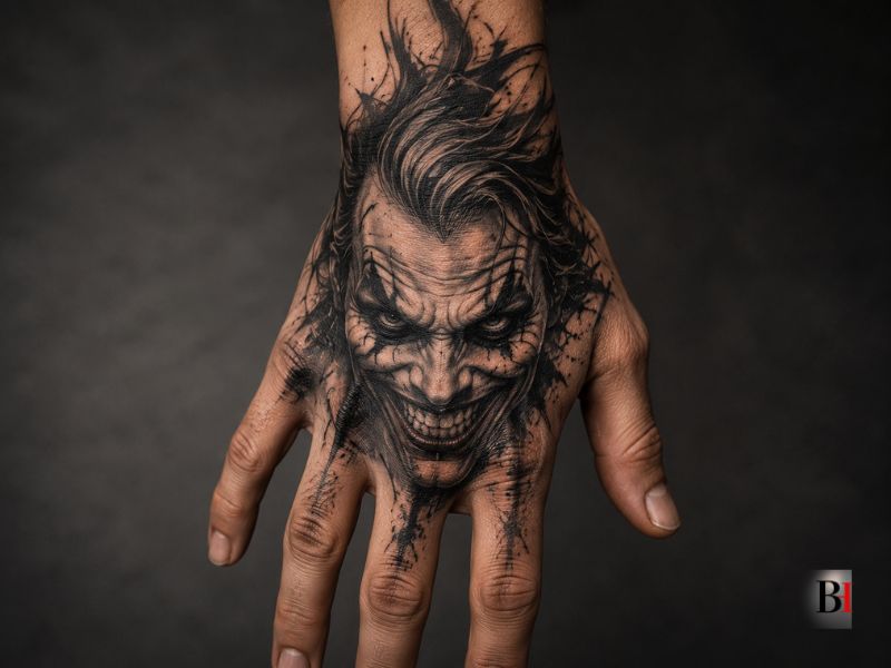 Joker Hand Tattoo