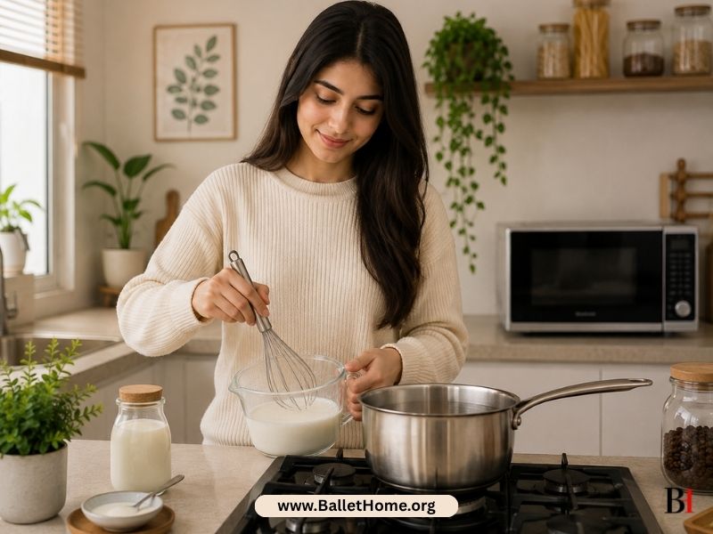 Making Latte in a Saucepan